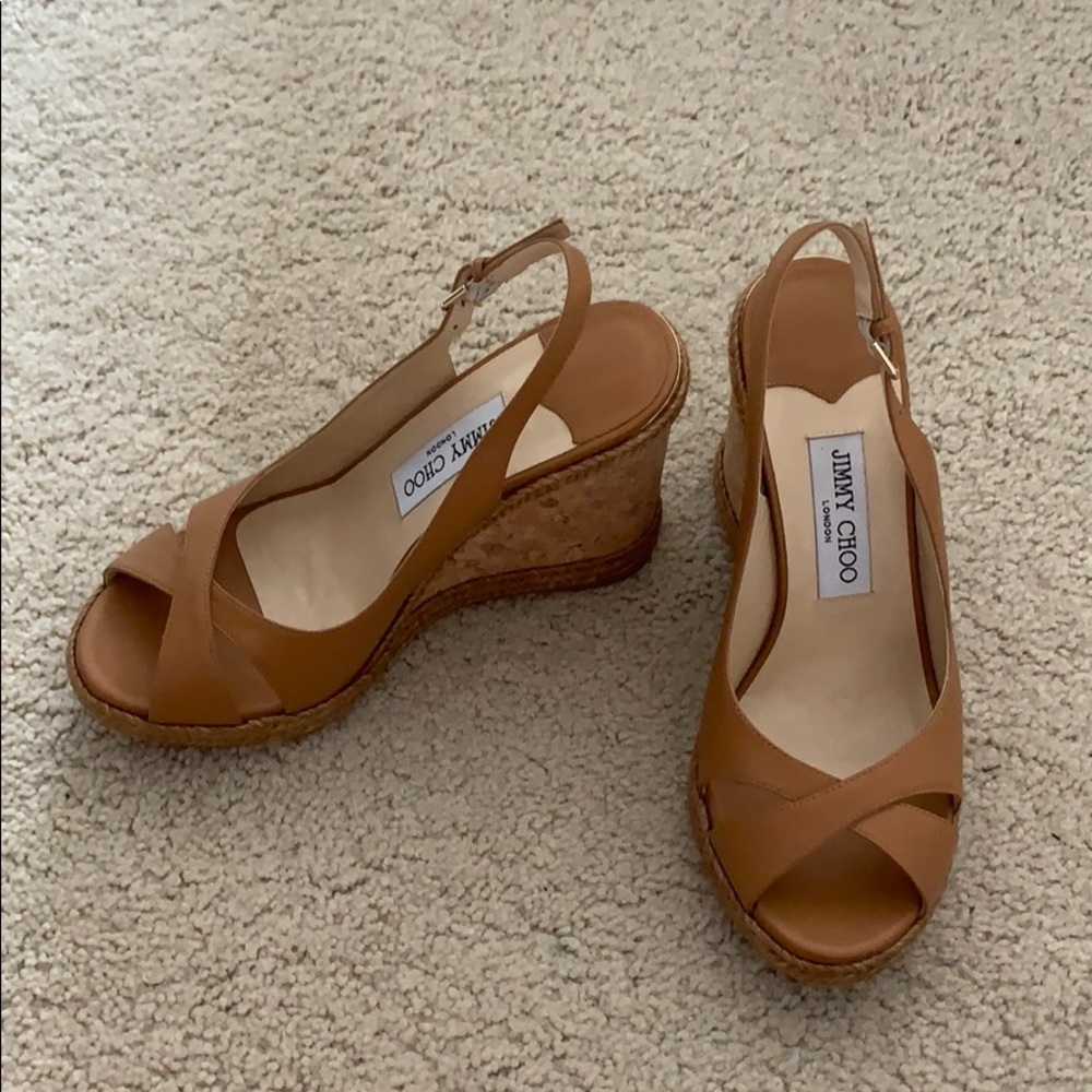 Jimmy Choo Nude Wedge
